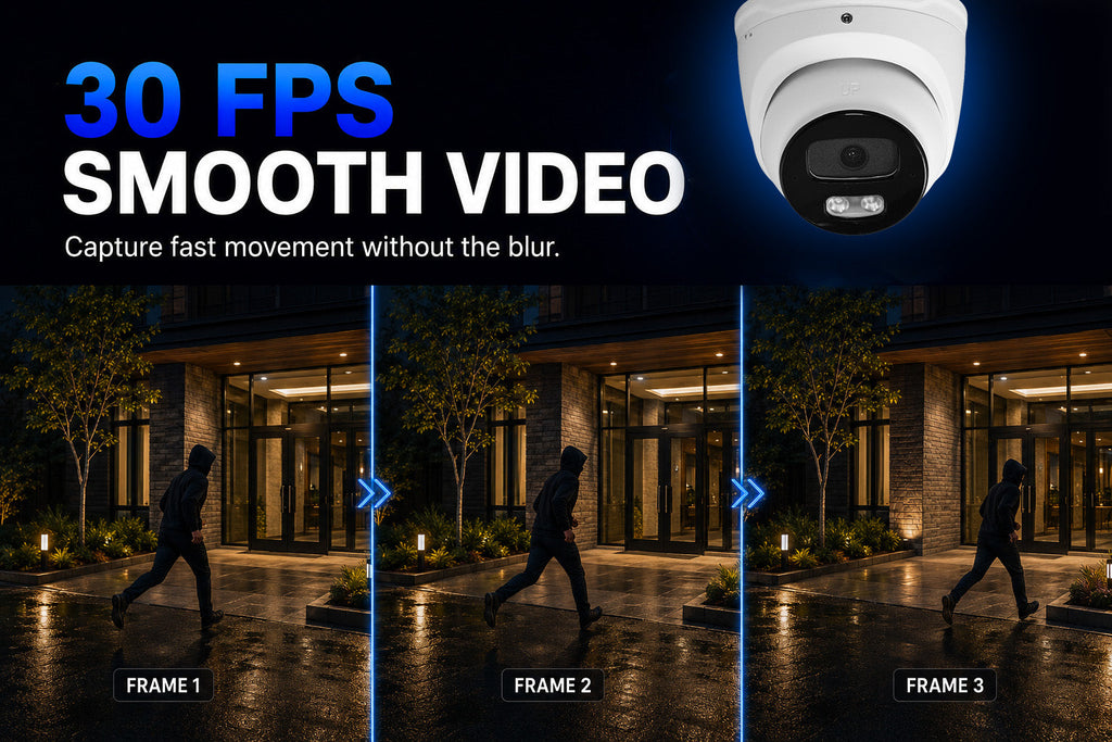 4MP 2K Nexus Smart Turret IP-Sicherheitskamerasystem mit Smart 8-Kanal PoE NVR & 2TB HDD
