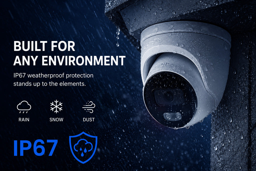 8MP 4K Nexus Aktive Abschreckung Turret IP-Sicherheitskamerasystem mit Pro 8-Kanal PoE NVR & 2TB HDD