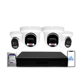 8MP 4K Nexus Smart-Light Turret IP-Sicherheitskamerasystem mit Pro 8-Kanal PoE NVR & 2TB HDD