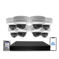 4MP 2K Nexus vandalismusgeschütztes Smart-Dome IP-Sicherheitskamerasystem mit Pro 16-Kanal PoE NVR & 4TB HDD