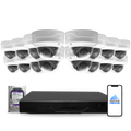 4MP 2K Nexus Smart Dome IP-Sicherheitskamerasystem mit Pro 32-Kanal NVR & 6TB HDD