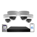 4MP 2K Nexus vandalismusgeschütztes Smart-Dome IP-Sicherheitskamerasystem mit Pro 8-Kanal PoE NVR & 2TB HDD