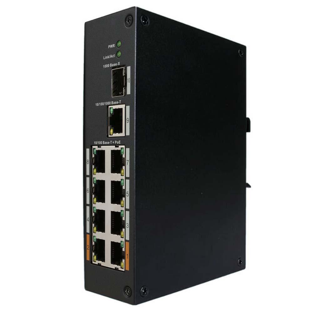 MAS08P096 | 8 Port PoE+ Switch mit zwei 60W High PoE Ports und Gigabit Uplink